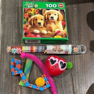 100-Piece Jigsaw Puzzle - Golden Puppies